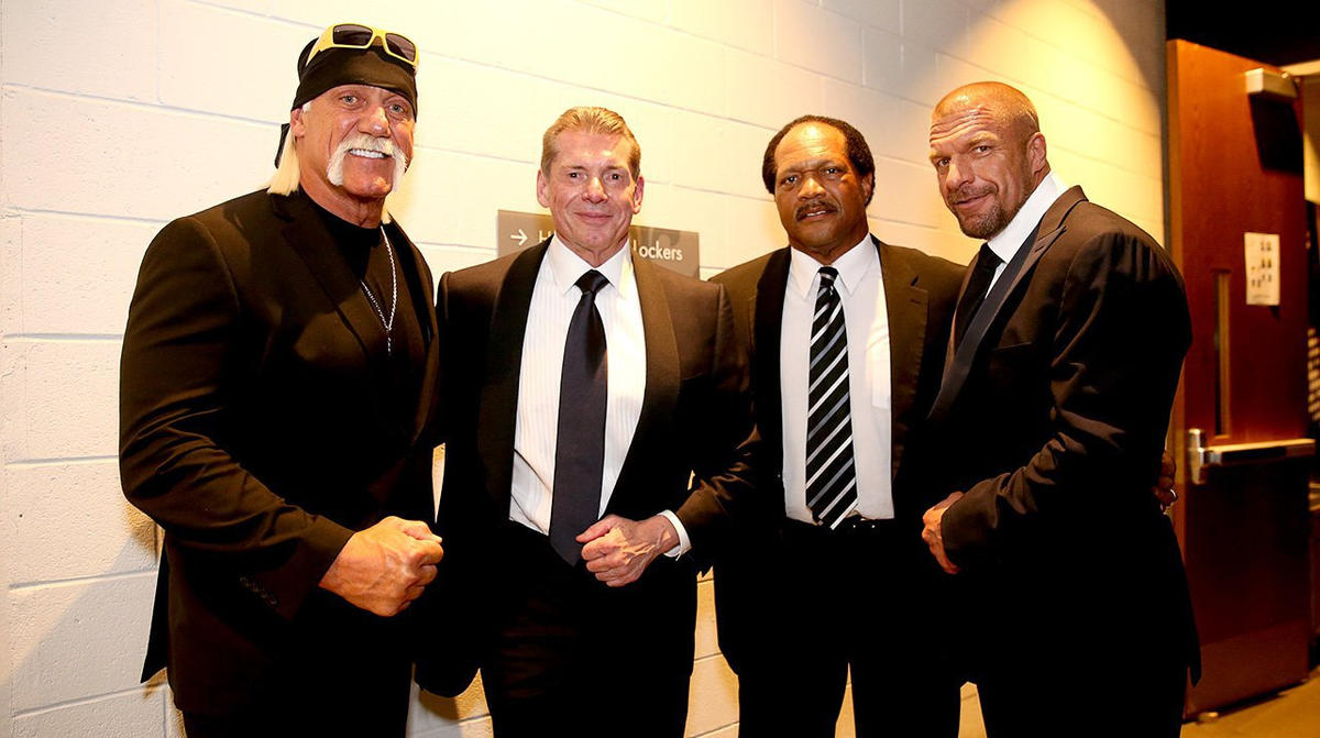 a Hulk Hogan at Abu Dhabi Live wwe Event.